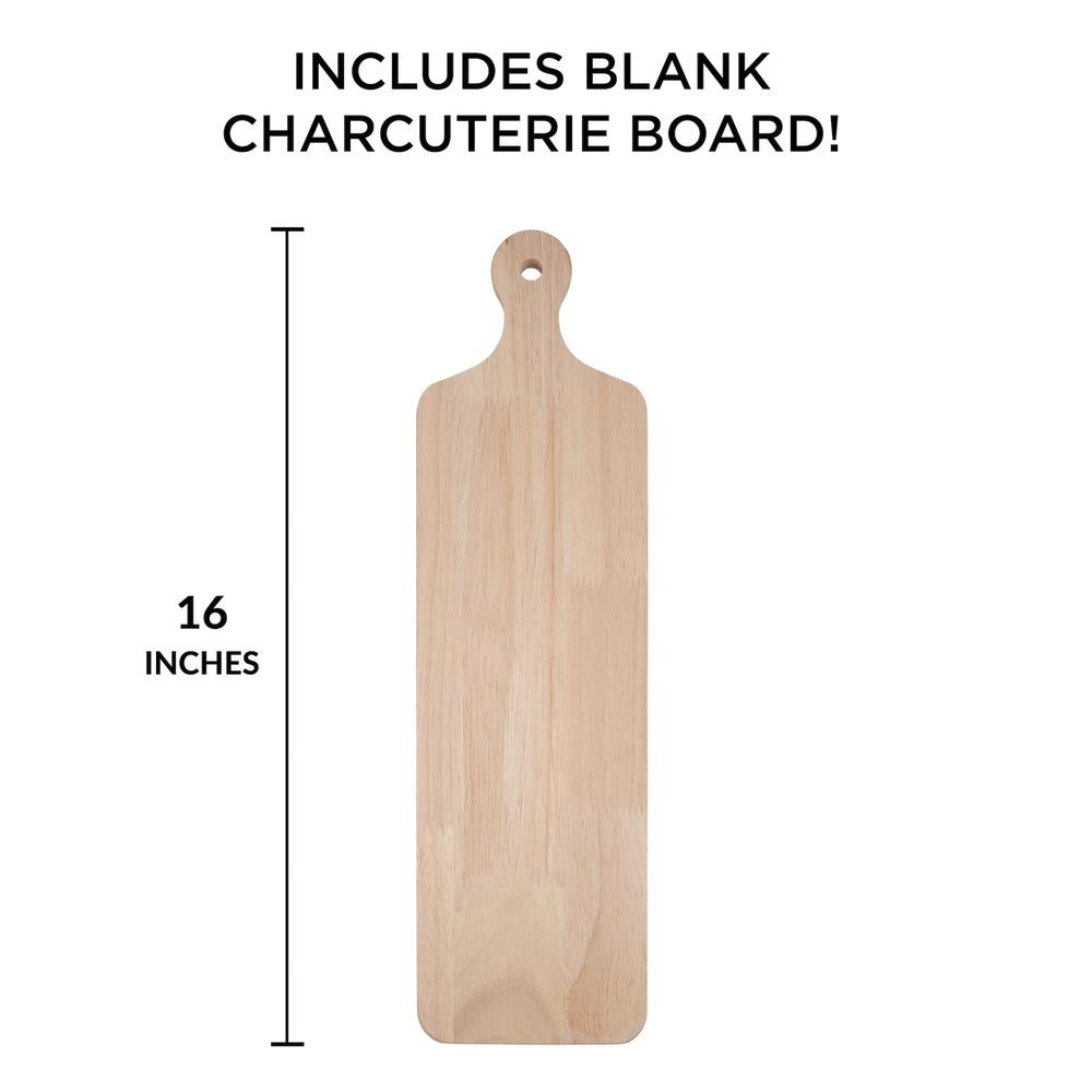 Customizable Long Wooden Board with Handle Personalized Oak Serving Tray Entertaining Kitchen Decor Gift Chefs 16x4.45in