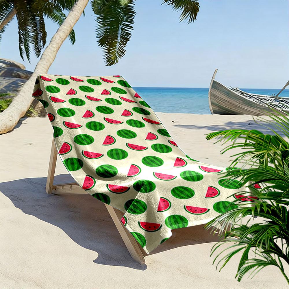 Watermelon Pattern Beach Towel Beach Towel Quick-drying for Travel Outdoor Sports Jogging Beach and Swimming