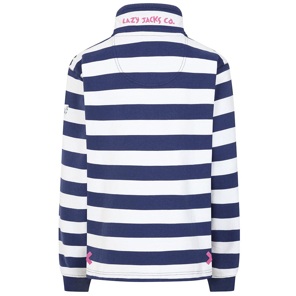 Lazy Jacks Womens/Ladies Button Neck Sweatshirt