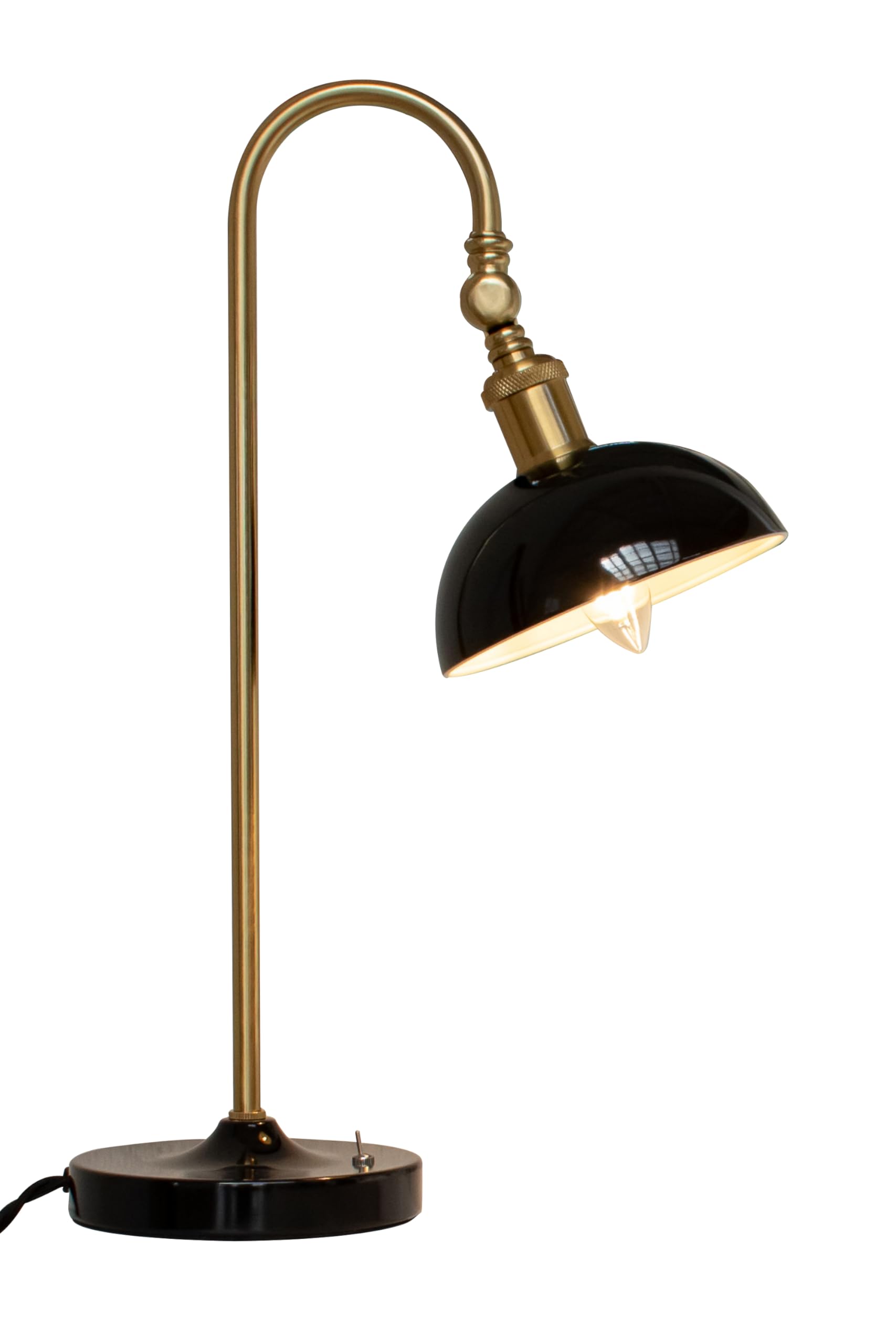 

Ampoule Table Lamp, 1 Light, Desk Light, Bulb Sold Separately, Brass Gold, Retro, iideal