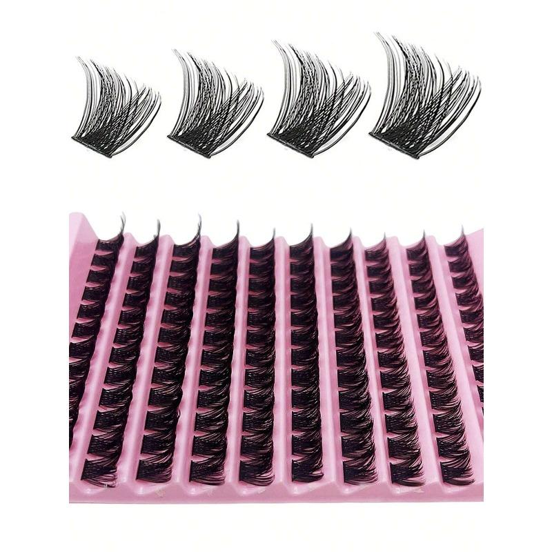 1 krabička trsové řasy 8-16 mm nadýchané jednotlivé řasy přirozený vzhled řasy D prodloužení řas trsy umělé řasy