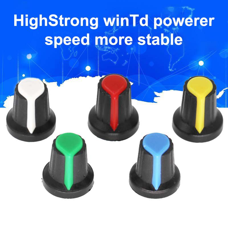 30Pcs 6Color Ag2 Potentiometer Knob Encoder Switch Cap 15X17Mm Wh148 Potentiometer Plastic Knobs Cap