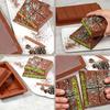 3PCS Chocolate Silicone Mold, Rectangular Baking Tool, Grid Pattern Mold, Silicone Baking Mold.