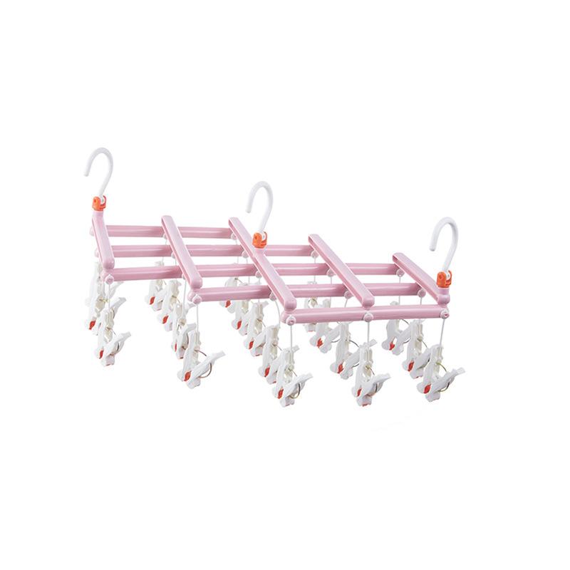 Plastic Sock Drying Rack Multi-Purpose Laundry Clamp Clothesline Holder Home Organization Bedroom Storage Rack for Socks