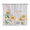 Curtains Vintage Flowers American Curtains Digital Printing Blackout Curtains No Punching