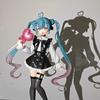 19CM Hatsune Miku Desktop Cute Action FigureNeko T-Shirt Ver. Anime Figurine Kawaii Girl Model Toy Gift