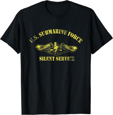 NUEVO LIMITADO Regalos para Submarinistas Veteranos Fuerza de Submarinos de EE. UU. Servicio Silencioso Camiseta