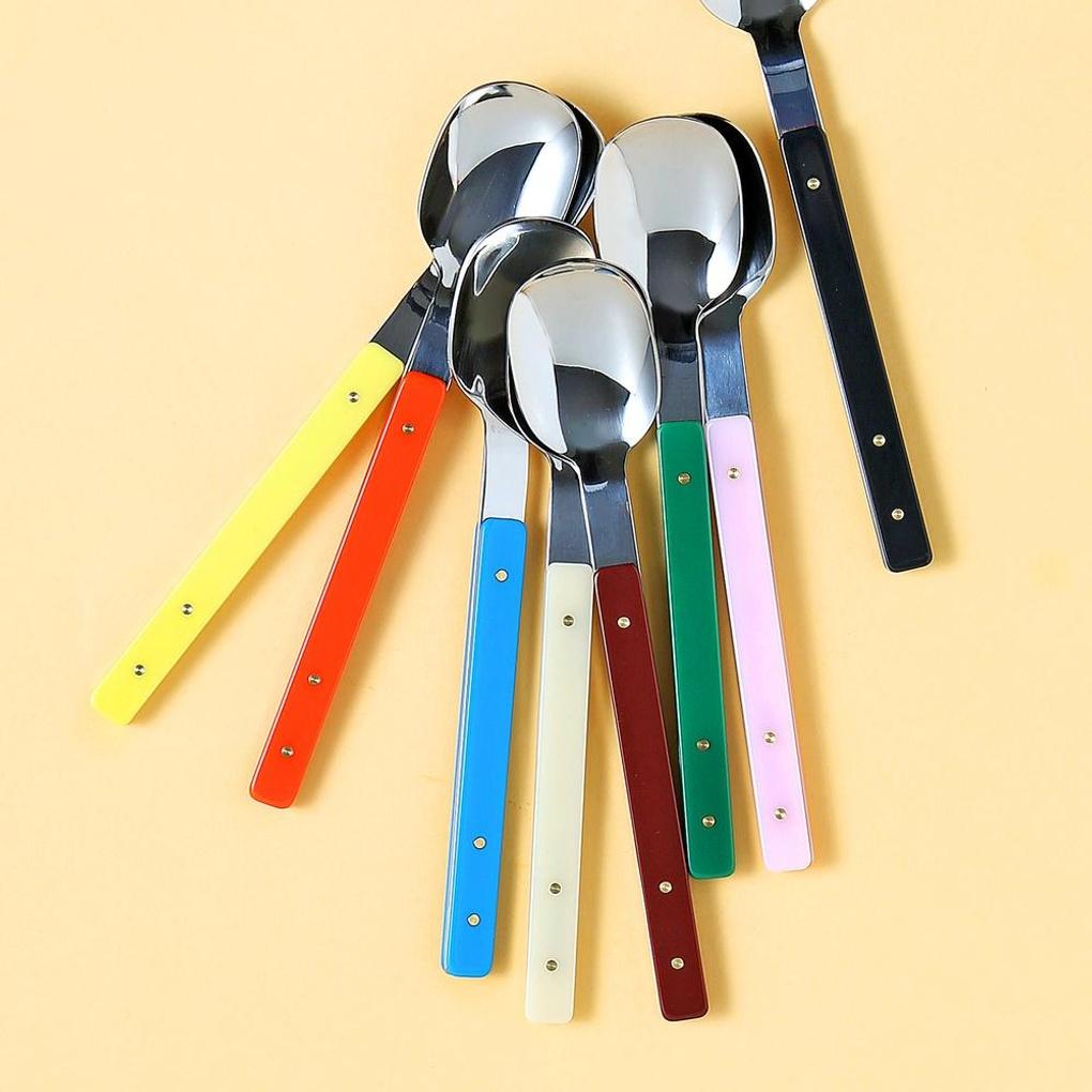

Kalinne Stainless Steel Cutlery Dinner Spoon 8 Colors