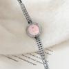 Watches for Women Compact bracelet Round Shell Dial Stainless Steel Wristwatch Elegant Ladies Quartz Watch Dress Clock Gifts