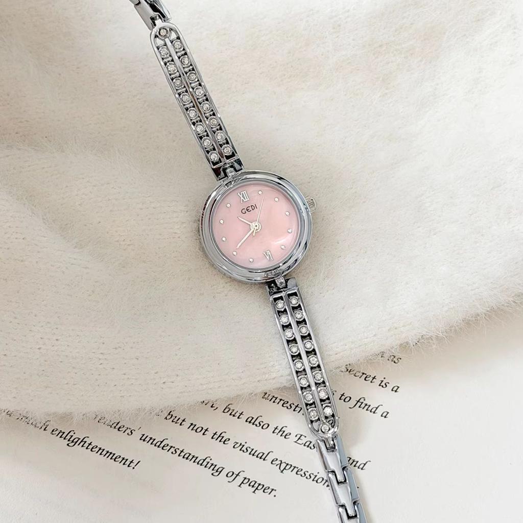 Watches for Women Compact bracelet Round Shell Dial Stainless Steel Wristwatch Elegant Ladies Quartz Watch Dress Clock Gifts