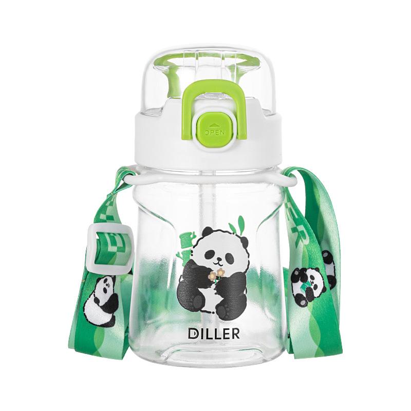 Water Bottle Dilebel Water Cup Small Girls Portable Straw Cup High Value Tea Separation Tea Tritan Cup