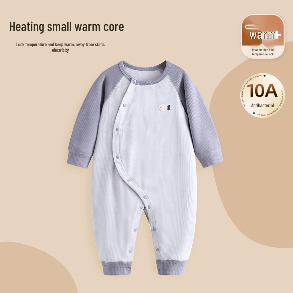 Baby Weicher Samt Langarm Strampler - Neugeborene Frühling/Herbst Warmer Schlafanzug