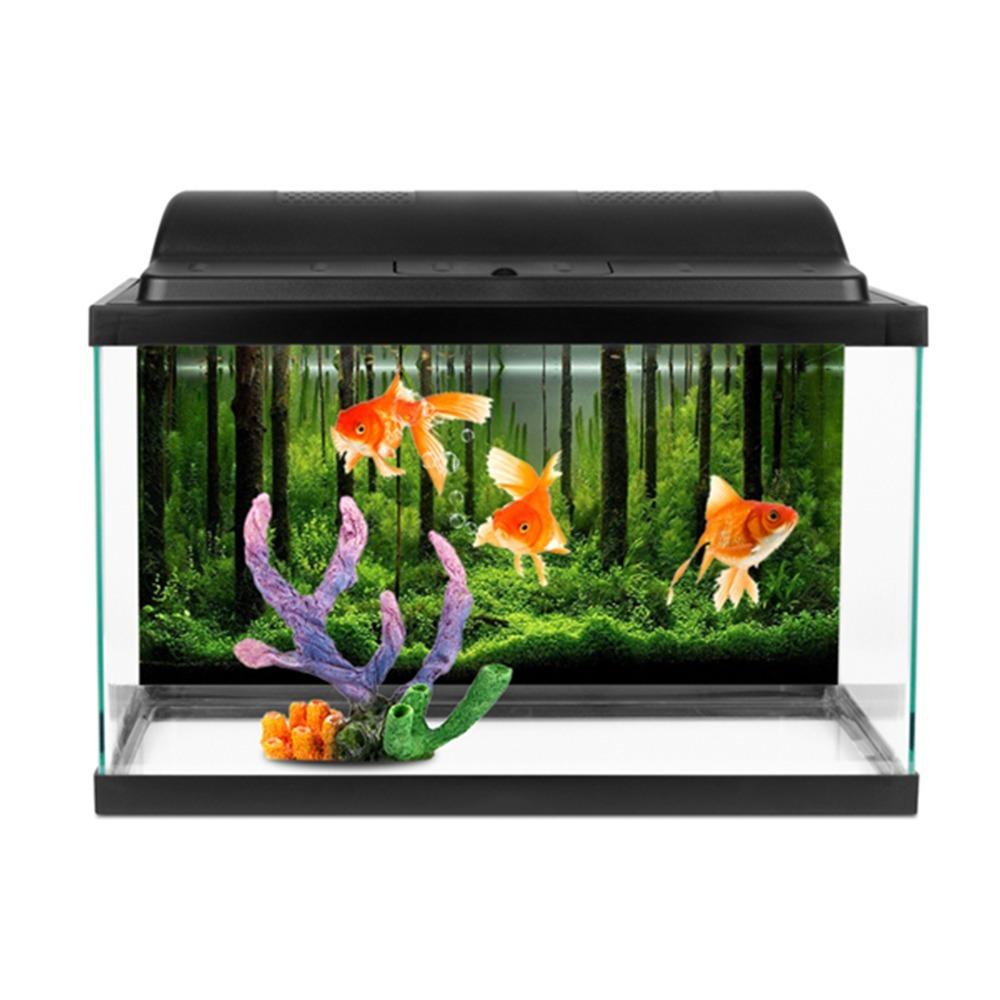 Forest Fish Tank Poster 61*30cm Underwater Forest Poster Beautiful Tank Backdrop  Aquarium