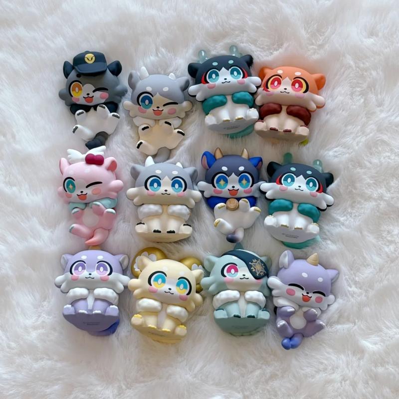 In Stock Original Honkai: Star Rail Awooo Awooo Series Chimera Kawaii Mini Blind Bag Model Small Ornament Christmas Gifts Toys