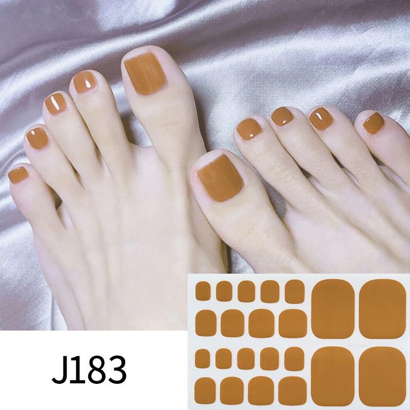 Solid-color Toenail Stickers, Macarons, Full-toe Toenail Stickers, Mixed Nail Plates, Starry Nail Art