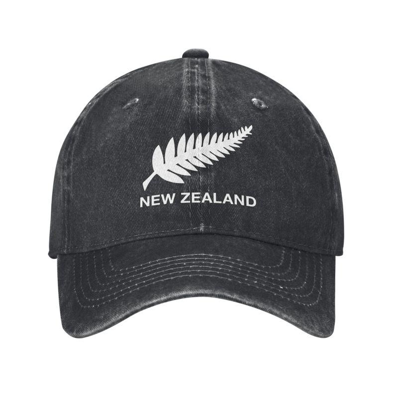 New Zealand All Blacks Unisex Baseball Cap Rugby Worldcup Sports Distressed Denim Washed Hats Cap Fashion Workouts Sun Cap