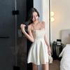 Sexy Strapless A-Line Mini Dress: Belly-Covering Hot Girl Clubwear with Niche Design and Allure