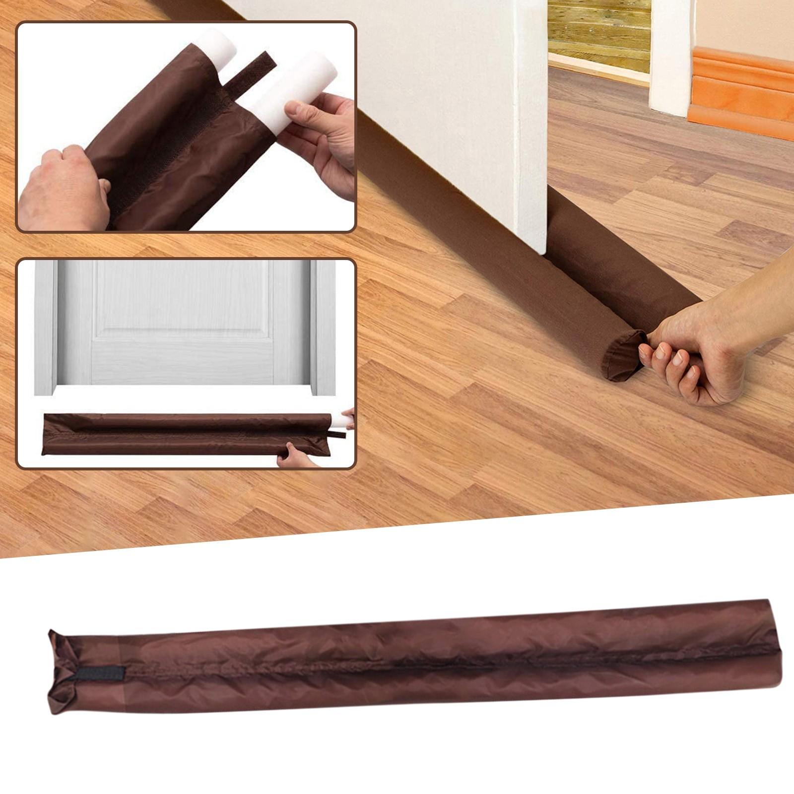

Draft Stopper for Doors and Windows Long Fabric Tube Insulated Weather Blocker for Home and Office Use кавовий