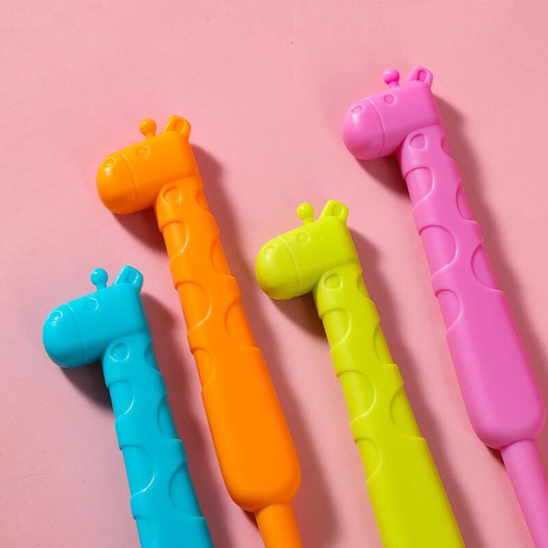 Saajie Kids' Giraffe Soft Bristle Toothbrush 3-Pack