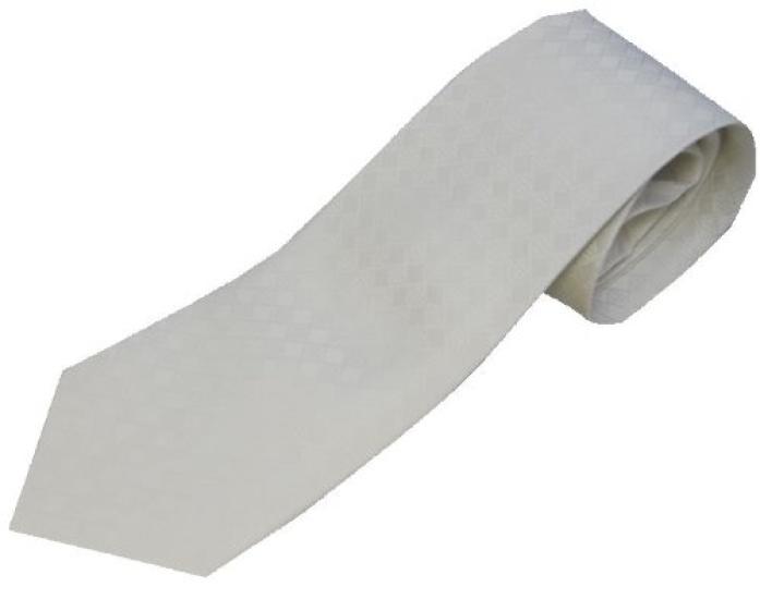 White and black tie set, formal wear, 100% silk, suitable for weddings, receptions, funerals, and other formal occasions.