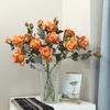 High-end Baked Edge Greek Rose Simulation Flower Light Luxury Home Living Room Decoration Ornament Fake Flower