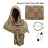 Medieval Waste Land Scarf Shawl Renaissant Costume Accessory With Shawl Brooch Unisex Cotton Blend Cloak for Halloween
