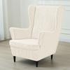 1 Set Jacquard Wing Chair Cover Spandex Wingback Chair Covers Sofa Covers Armchair Slipcover with Seat Cushion Cover Home Decor