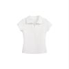 ICH MODE Damen Slim-Fit Polo Crop Top
