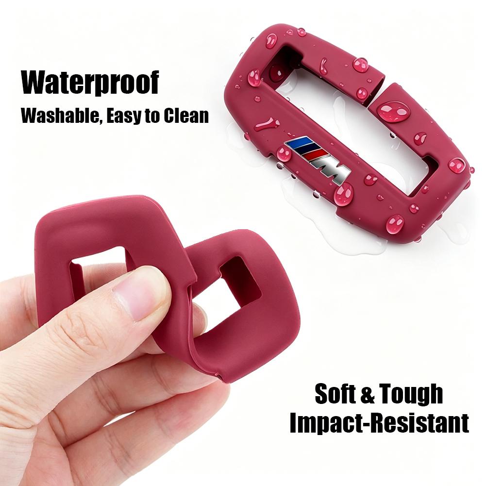 1/2Pcs Silicone Car Seat Belt Buckle Protective Cover Decorative Accessories For BMW E90 G80 M3 G30 M5 F82 F83 F20 F21 G42 F95 M