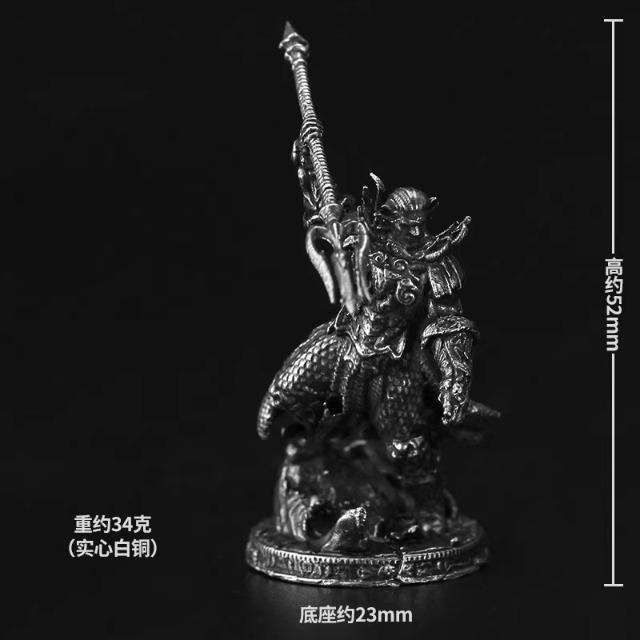 Bronze Metal Disaster Land Ancient Samurai Model Handmade Toy Table Game Decoration Male Gift Figure Statue Table Decoration