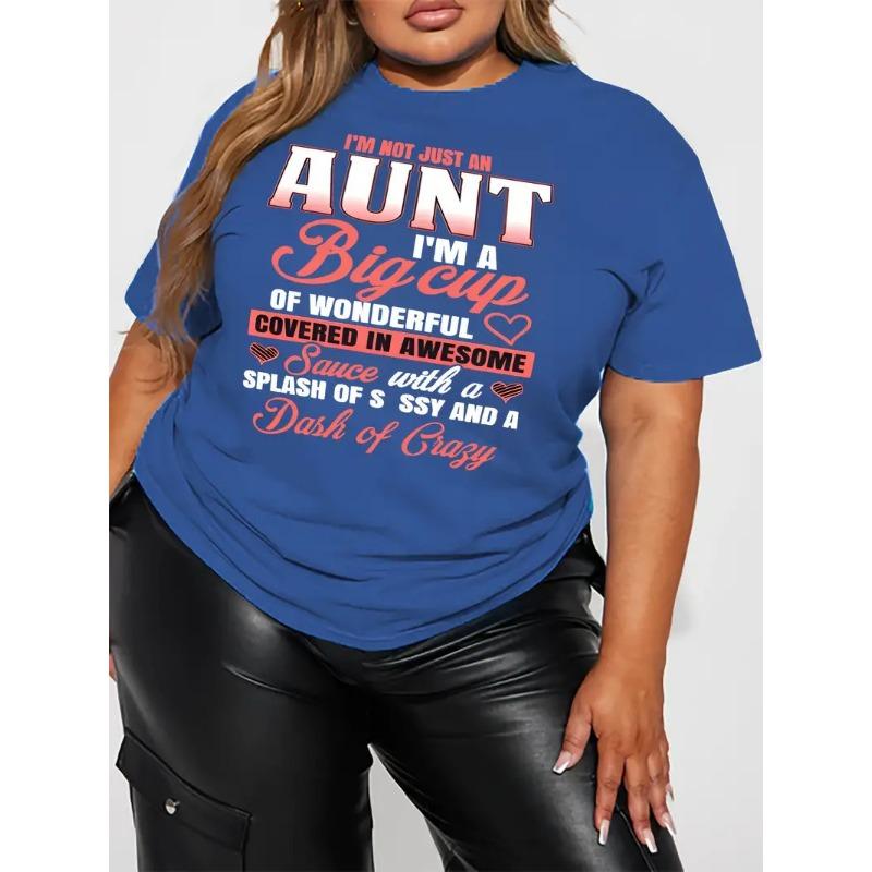 Spring Summer Letter 3D Printing Niche Design Short Sleeved T-shirt Women Casual Loose Plus Size Tops