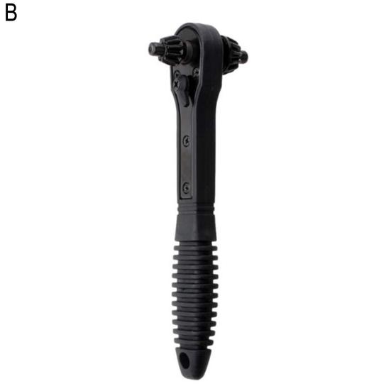 2-In-1 Drill Chuck Ratchet Wrench Two-way Quick Change Adapter Spanner Universal Double Head Chuck Key Replacement Tool