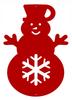 Ś19 Christmas pendant SNOWMAN Christmas decoration openwork WINTER HOLIDAYS