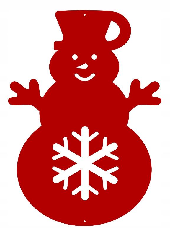 Ś19 Christmas pendant SNOWMAN Christmas decoration openwork WINTER HOLIDAYS