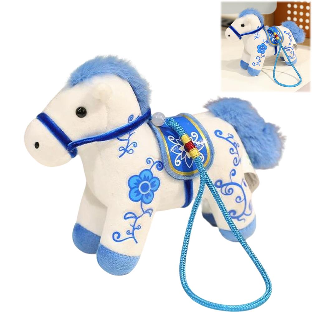 

Mini Plush Horse Backpack Handbag Hanging Decorative Ornament 2026 New Year of Horse Cute Horse Pendant Festival Gift