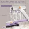 Multi-Purpose Tile Cleaning Brush, 360° Rotating Hard Bristle Scrubber for Bathroom & Kitchen Floors and Walls, for Bedroom,Car