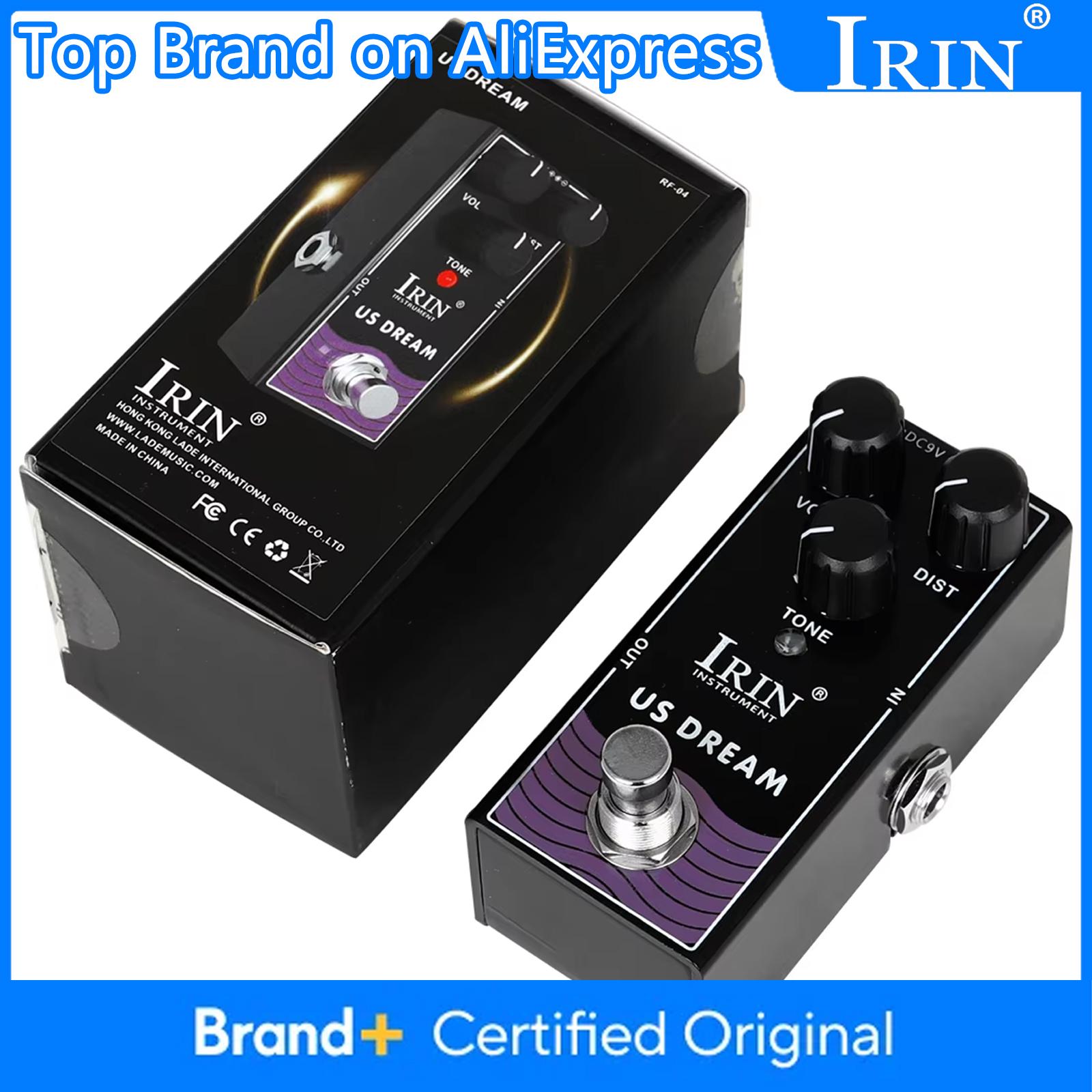IRIN RF-04 US DREAM Педаль гитарного дисторшна Высокогейновый эффект дисторшна Симуляция лампового усилителя с перегрузом Гитарные педали эффектов