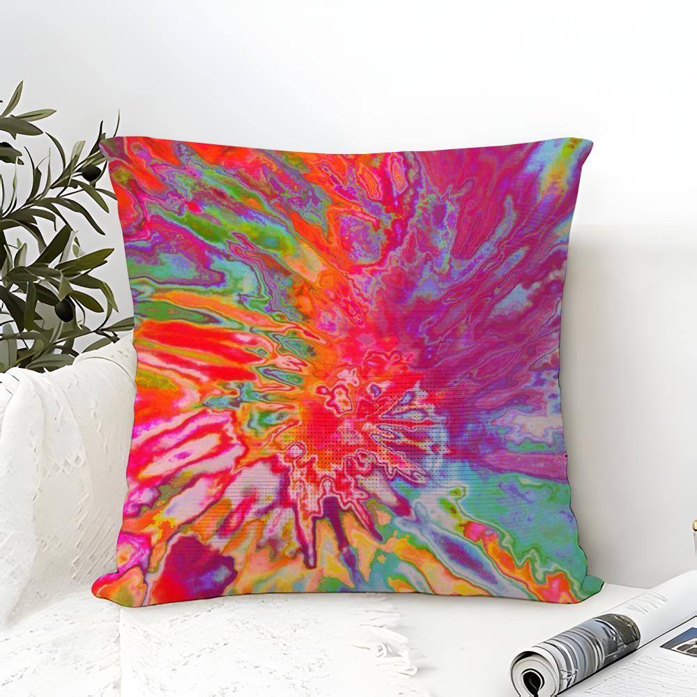Vintage Gradient Tie-dye Pillow Case linen pillow case sofa home decor cushion cover cushion cove