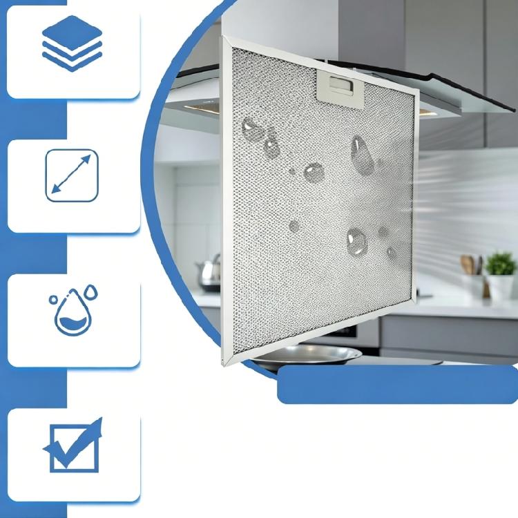 2 Heavy Duty Range Hood Grease Filter Improved Remainder Capturing System For Cleaner Kitchen Air