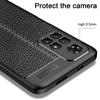 KEYSION Shockproof Case for Xiaomi POCO M4 Pro 5G Leather Texture Silicone Phone Back Cover for Redmi Note 11 5G 11 Pro+ 11T 5G