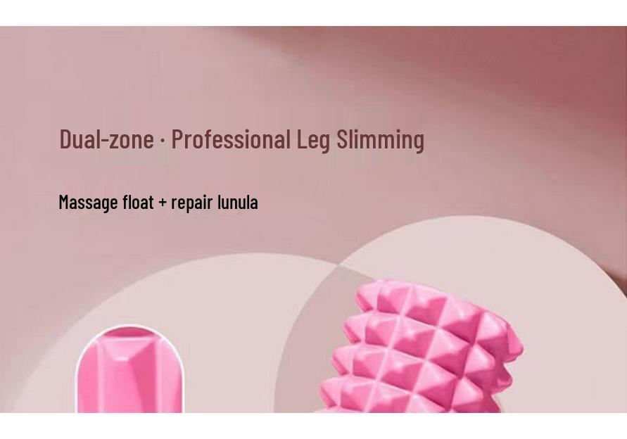 Foam Roller for Muscle Massage, Relaxation, Slimming Legs, Yoga, Beginner Fitness, Wolf Teeth Design.