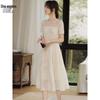 Women's A-Line Chiffon Midi Dress