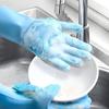 Haustier-Badehandschuhe Spülhandschuhe Reinigungshandschuhe Silikon-Spülhandschuhe Geeignet für Haushalt Schwammbürste Reinigungswerkzeuge