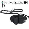 Outdoor Sports Dog Walking Waist Bag with Traction Rope Multifunctional Running Fitness Training Hands Free Pet Jogging Bag