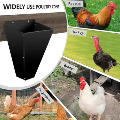 Cone Metálico de Contenção de Aves para Patos Multifuncional Robusto Bordas Dobradas