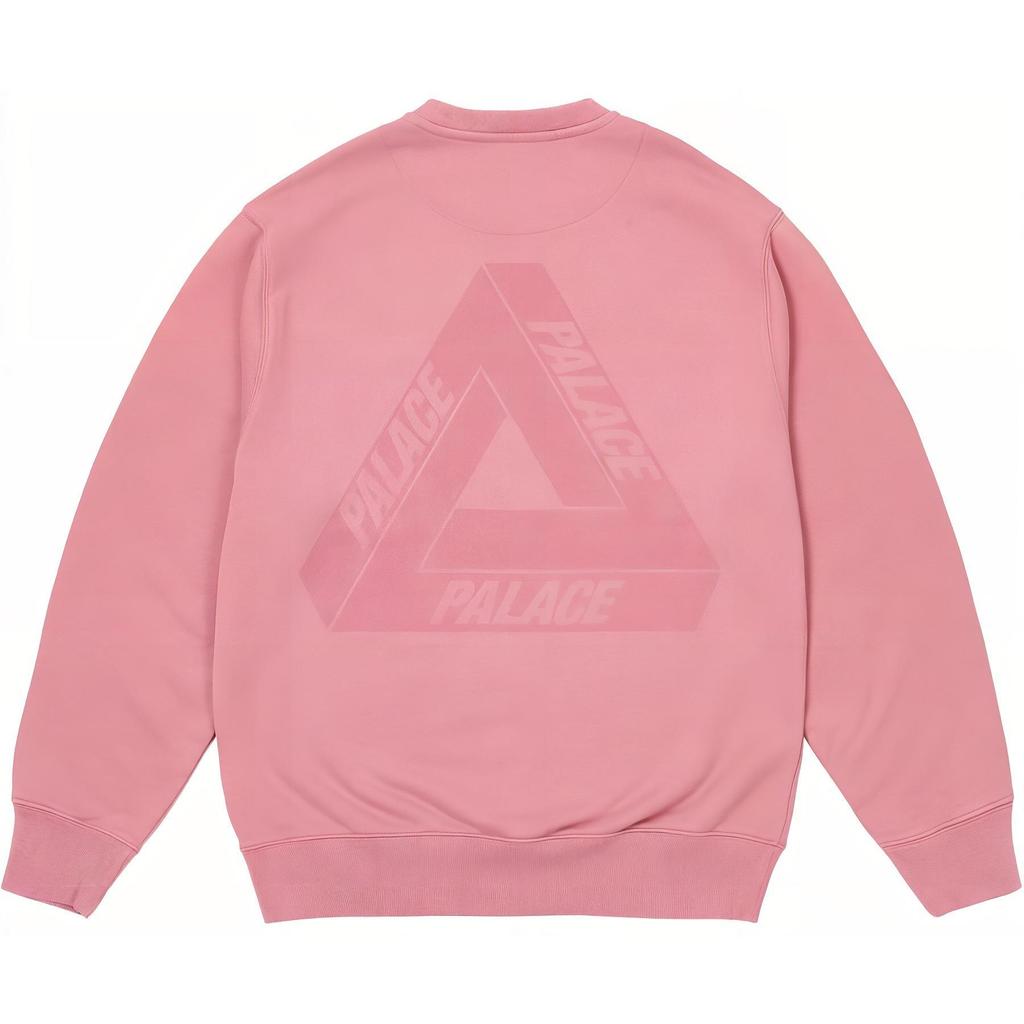 Palace Spray Tri-Ferg Crew Dusty Mauve Unisex Tops Purple P26CS084
