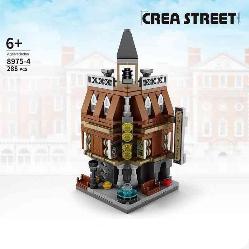 

Магазин Street View Castle Building Blocks для детей Модель дома Кирпичи Головоломка Собранный замок Игрушка Рождественский подарок