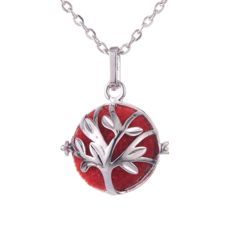 Hot-selling Aromatherapy Ancient Silver Style Cage Type Hollow Necklace Essential Oil Diffuser Perfume Box Ancient Hanfu Accessories