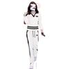 Spring and Autumn Two-piece Women's Casual Fashion Suit Women's Autumn Versatile Straight Pants Two-piece Set