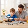 MOC Construction Brick Aircraft Model featuring Display Stand Shuttle Transport Plane Block Toy designed for Children plus Collectors